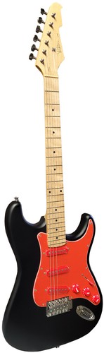 Gitarre matt schwarz - e-gitarre,