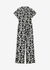 Jumpsuit Gr. 48 Schwarz Creme