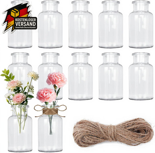 Stück mini glasvasen - mini,