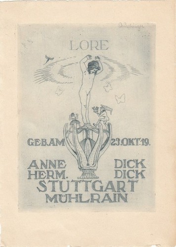 Geburt radierung lore - geburt,