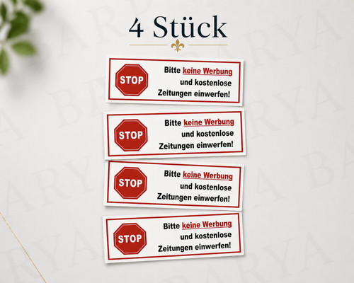 Stop aufkleber keine - stop,