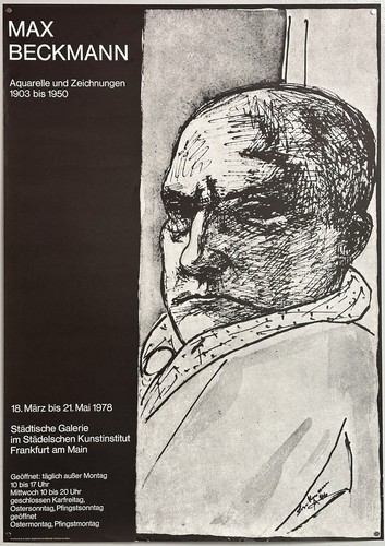Original max beckmann poster - beckmann,