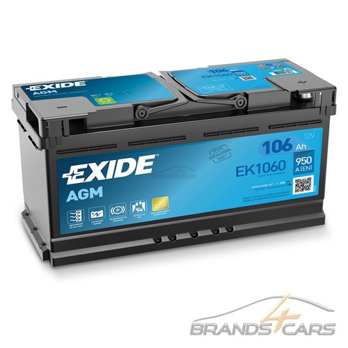 Exide autobatterie 12v 106ah - exide,