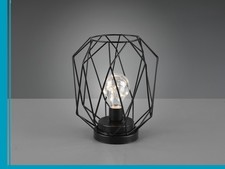 Kleine LED Tischlampe mit Batterie Industrial Gitterlampen Nachtischlampen Flur