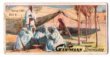 Sammelbild Gartmann Schokolade, Beduinenlager 