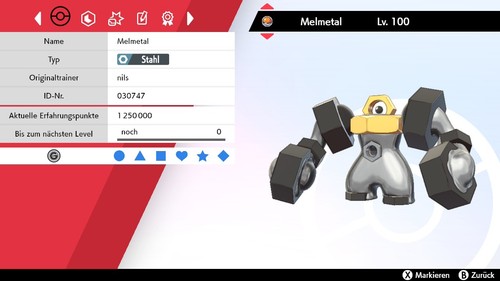 Melmetal non shiny lvl 100 - non,
