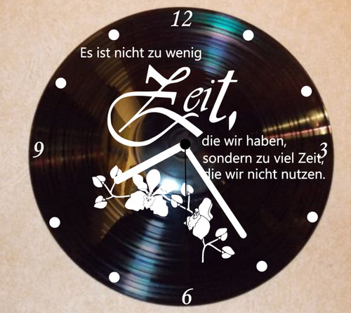 Zeit wanduhr schallplattenuhr - zeit,