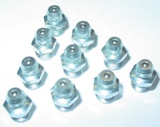 10 Stück M6 Schmiernippel universal, M6x1, gerade, verzinkt, Fettnippel, 6x1