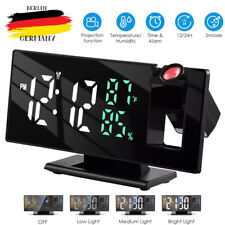 Digital Projektionswecker LEDWecker mit Zeitprojektion Uhrenwecker Datumsanzeige
