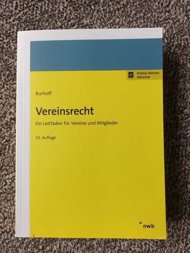 Burhoff vereinsrecht - burhoff,