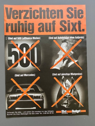 Verzichten sie ruhig auf sixt - verzichten,