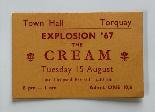 Cream 1967 torquay town - 15/8/1967,