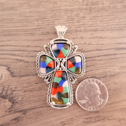 Sterlingsilber kreuz anhänger - kreuz,