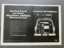 Ford Transit Van Oldtimer Bus Ladefläche Original 1968 Vintage Werbung Reklame