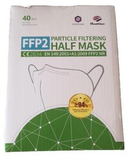 40 Stk. FFP2 Masken, Mundschutzmasken, Groß Atemschutzmaske Partikelfiltermaske
