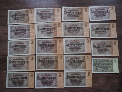18x rentenbankschein 2 - -,