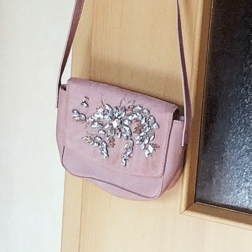 Handtasche divided m - &, rosa