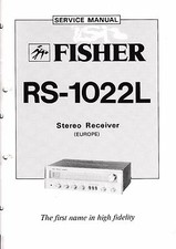 Service Manual-Anleitung für Fisher RS-1022L