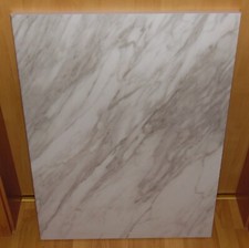 VICCO KÜCHENARBEITSPLATTE R-LINE 80,0 cm x 60,0 cm x 2,8 cm MARMOR WEISS  *NEU*