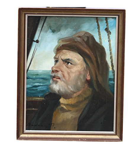 Seemann porträt marinemalerei - seemann,