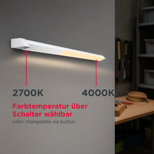 LED Unterbauleuchte Schrank-Lampe 150° schwenkbar Küche Werkstatt weiß