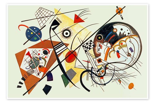 Poster sich kreuzende linien - poster,