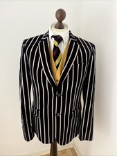 Jack Wills Herren Bootfahren Blazer Jacke gestreift Mod Preppy Größe M neu mit Etikett UVP £249