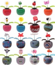 Solar Wackelblume Flip-Flap versch. Motive Wackeldackel Wackelfigur Autodeko 