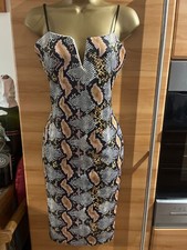 Neu mit Etikett Malabay Kleid mit Schlangen Muster Sexy Grosse M 38 Party Urlaub