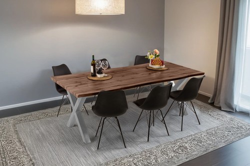 Esstisch baumkante holz optik - esstisch, holz-optik