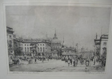 Wolfgang Tritt, Original-Radierung Berlin  handsigniert.