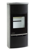 Eckkaminofen Delia raumluftunabh. Naturstein Serpentin 5kW