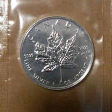 Maple Leaf 5 Dollars Kanada 2002   1 Oz Silber 9999   Ahornblatt / Elizabeth II 