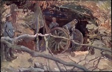 Künstler Ak Fahringer, KuK Armee, Alpenkrieg, 15cm Mörser,... - 10566021