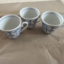 3 Tassen Indisch Blau
