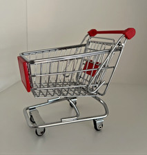 Einkaufswagen aus Metall und Kunststoff - beweglich