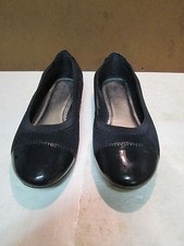 Lands End Navy Suede Ballett