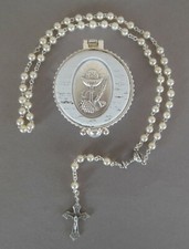 Rosenkranz cremefarbene Perle