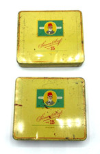 2 x identische alte Blechdose Simon Arzt Nr. 15 20 Filter Cigaretten  gepflegt