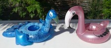 2 Getränkehalter für den Pool, Deko, Tiere,Flamingo,aufblasbar