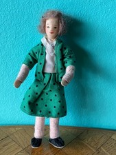 Frau Erna Meyer Biegepüppchen  Puppenstube Puppenhaus 1:18 dollhouse doll