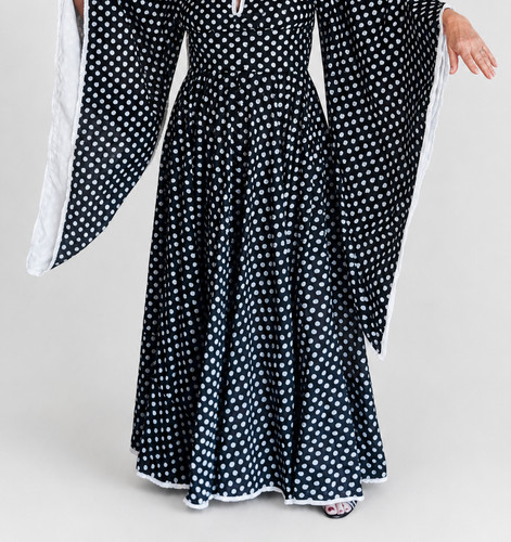 Vintage baumwollkleid lang - baumwollkleid,