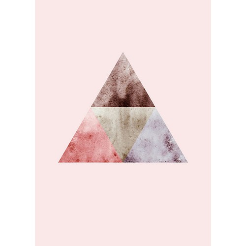 Wandbild triangles top - top,