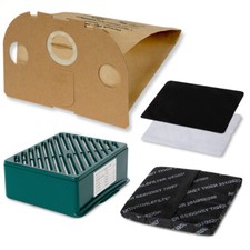 10 Filtertüten geeignet für Vorwerk Tiger 251 252 mit Hepa H12 - Geruchsfilter