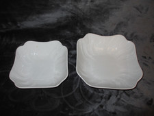 Hutschenreuther Dresden  2x Schüssel viereckig unterschiedliche Größen weiß