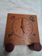   Kinder Lernuhr  aus Holz DDR