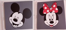 2 Schöne Wandbilder Disney Micky Maus und Minnie Maus
