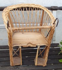 DDR Fahrradkorb Fahrradsitz für Kinder aus Weide