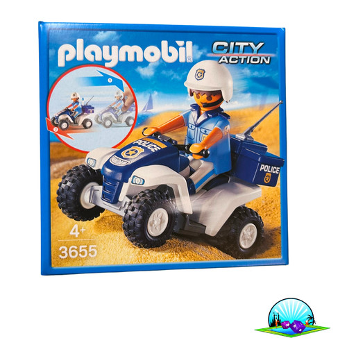 Playmobil 3655 polizei quad - playmobil,