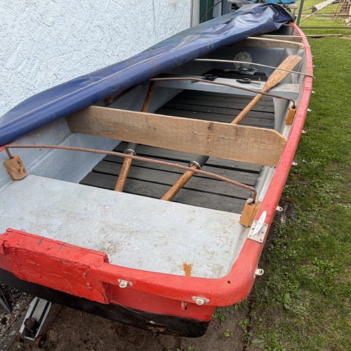 Ruderboot rot grau für - ruderboot,